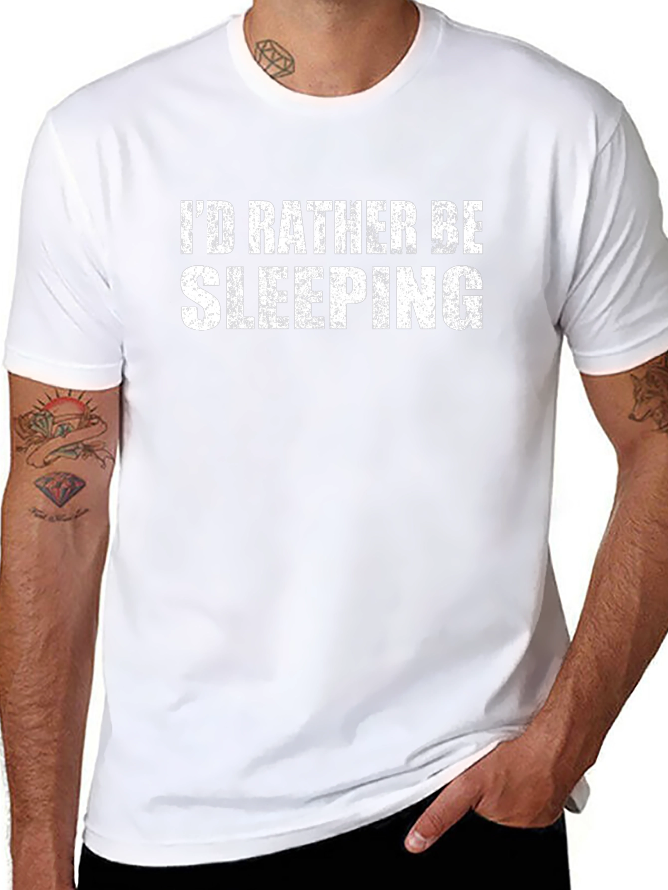 Id Rather Be Sleeping Black T-Shirt