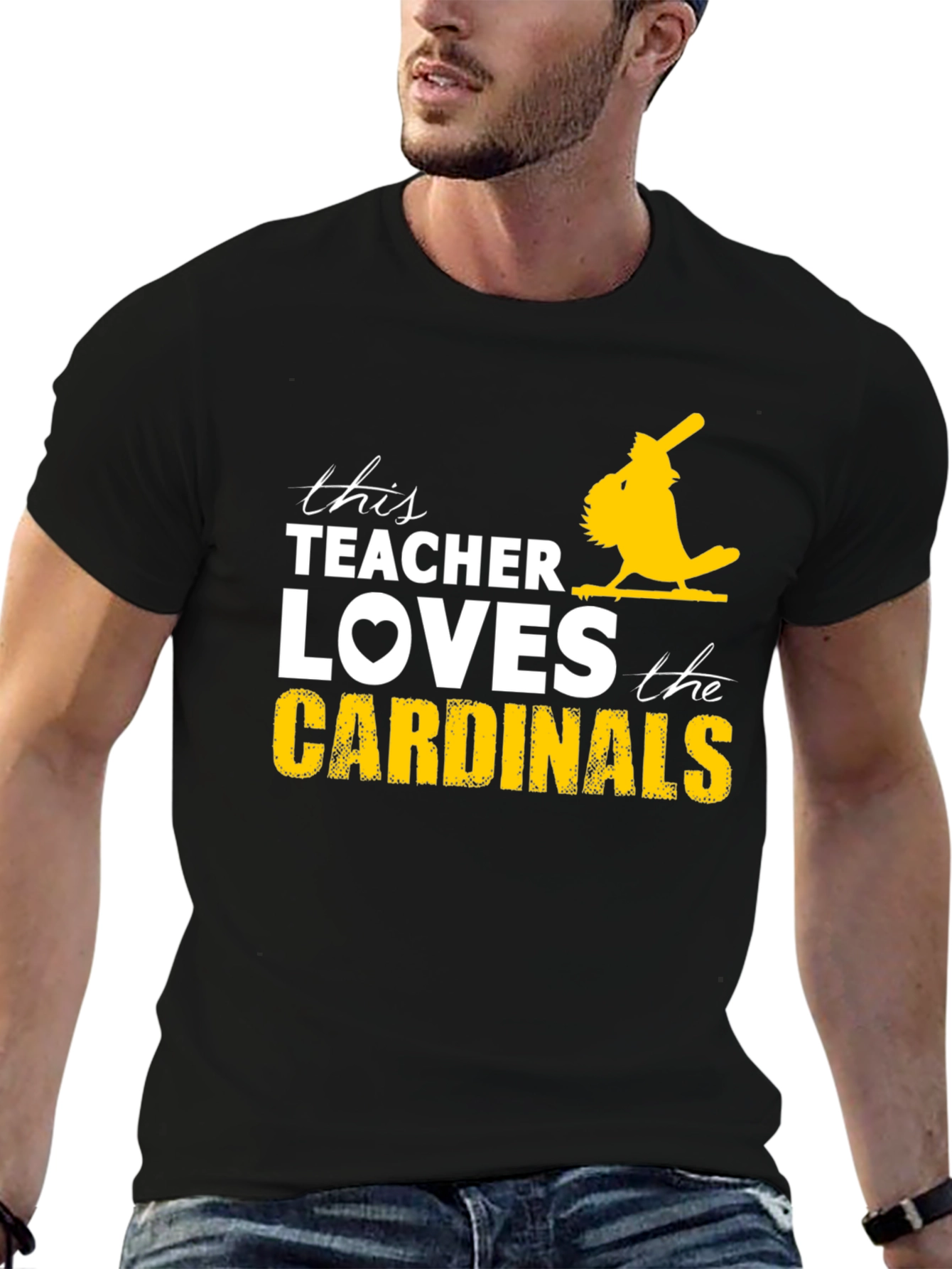 Teacher Loves Cardinals T-Shirt