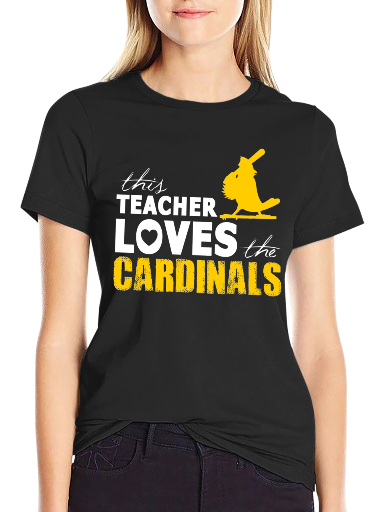Teacher Loves Cardinals T-Shirt