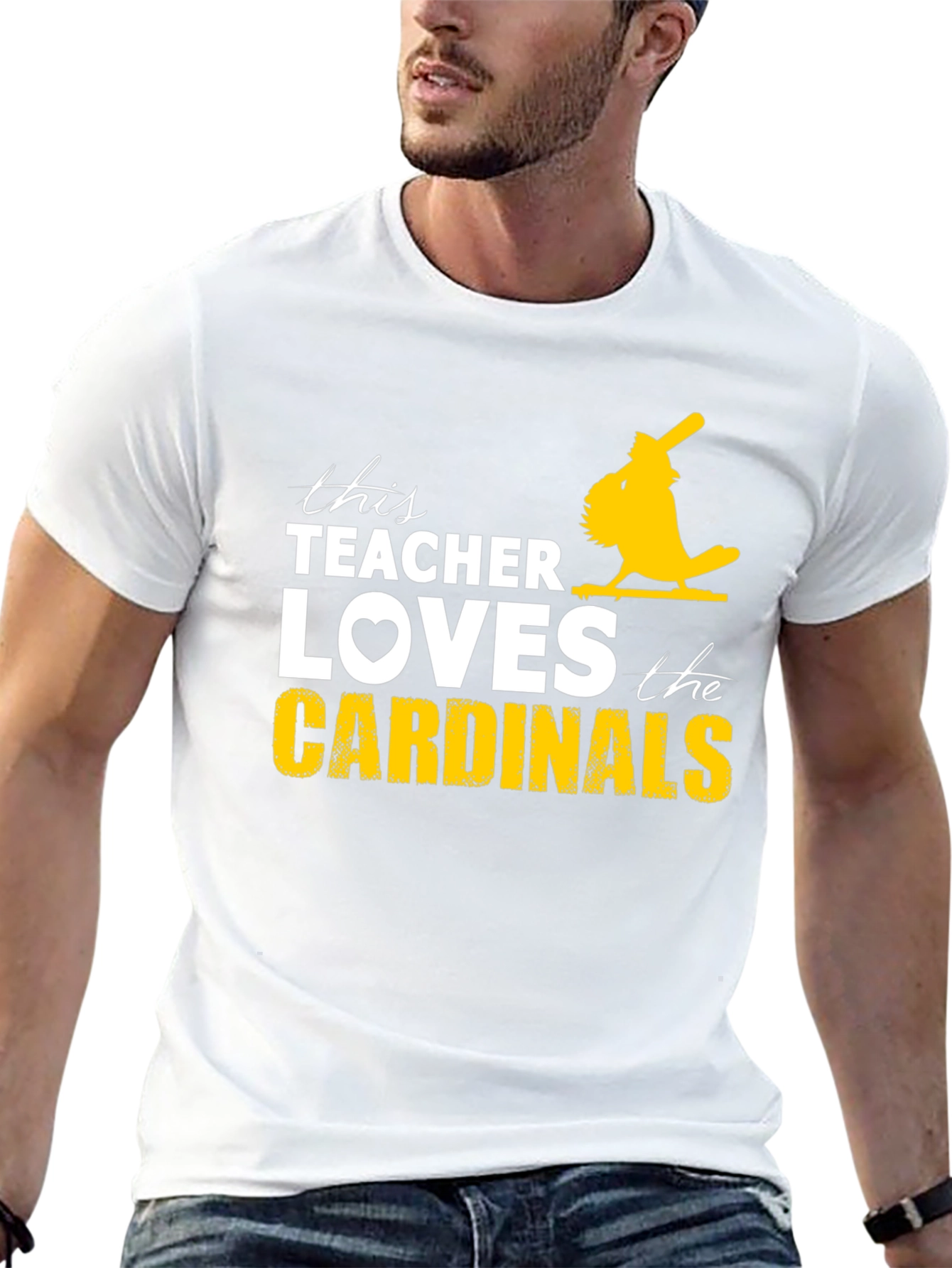 Teacher Loves Cardinals T-Shirt
