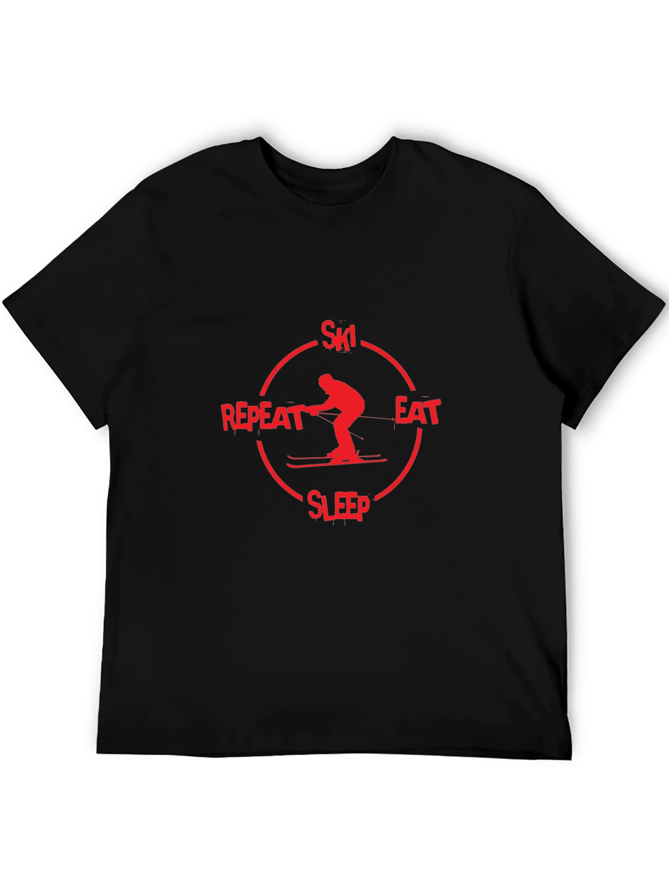 Ski Eat Sleep Repeat Graphic T-Shirt