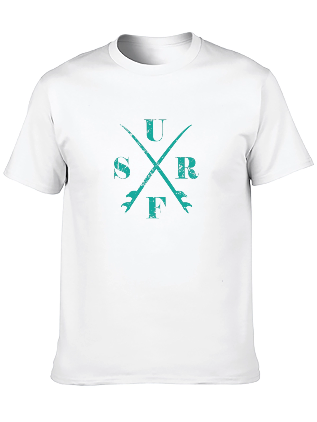 Surfboard Cross T-Shirt - Black