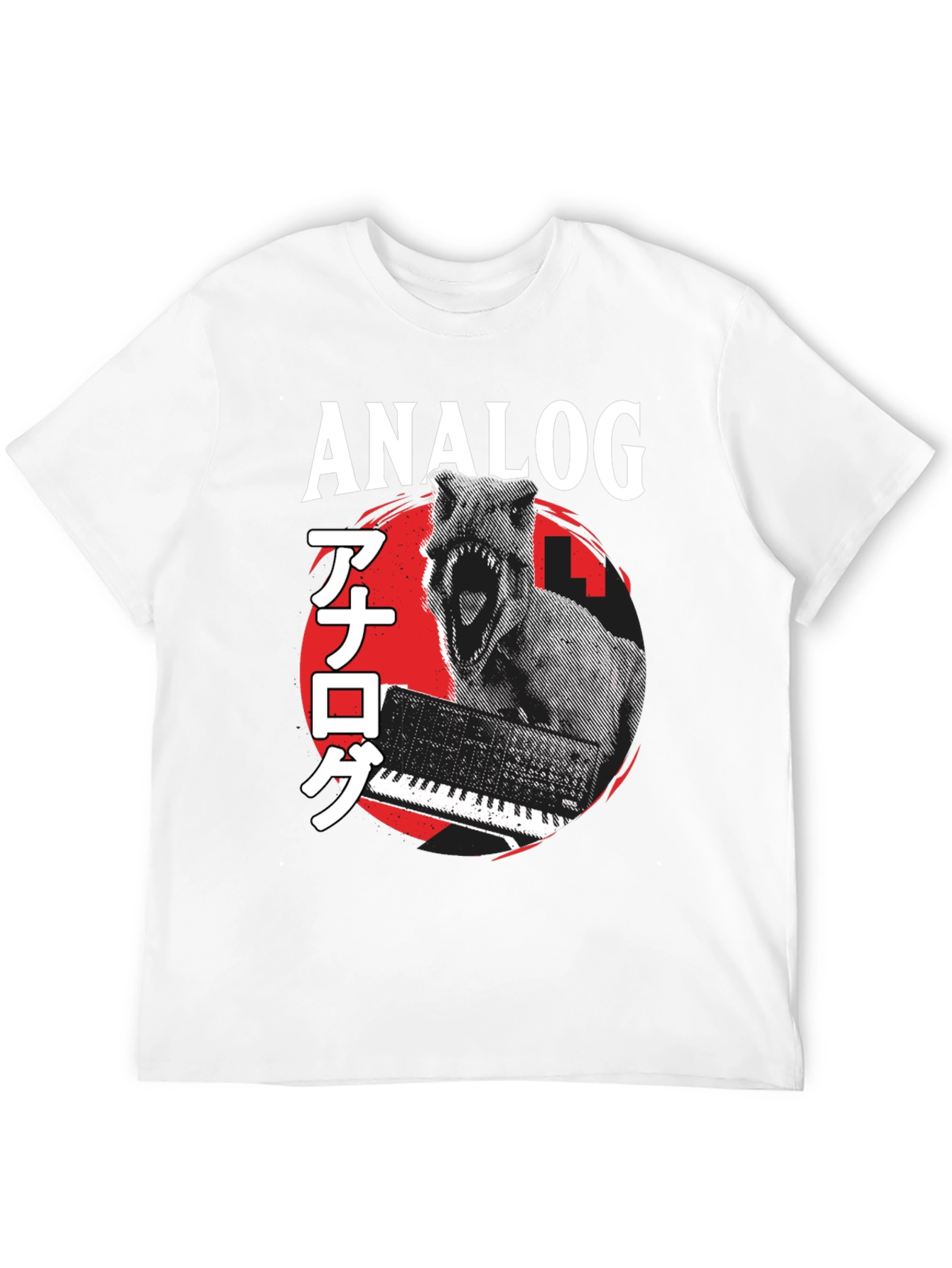 Analog Synth Dinosaur T-Shirt - Music Producer Tee