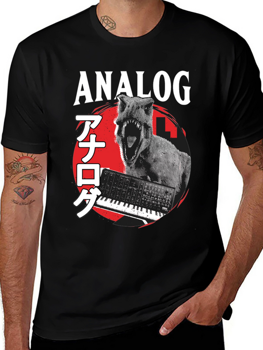 Analog Synth Dinosaur T-Shirt - Music Producer Tee