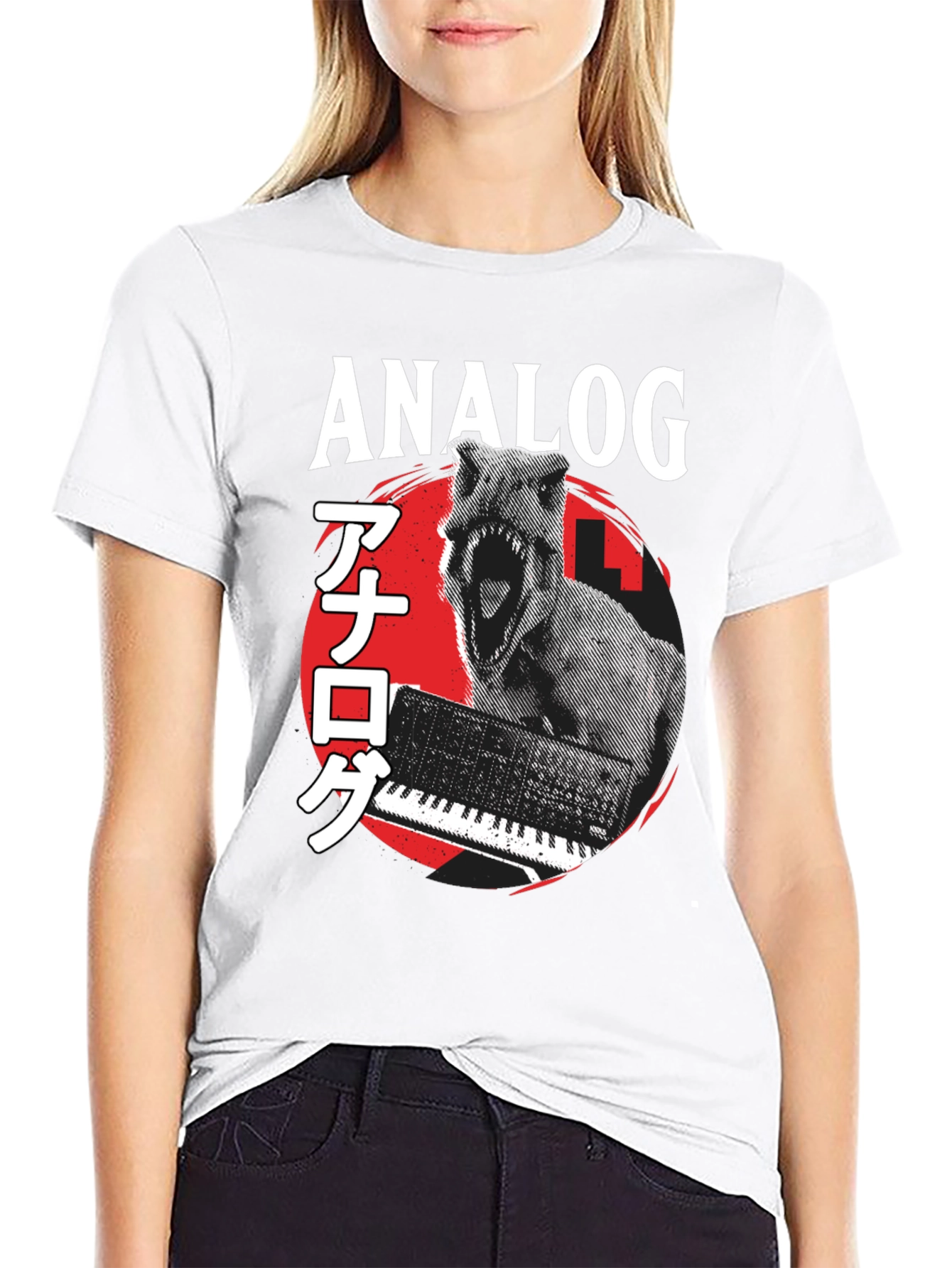 Analog Synth Dinosaur T-Shirt - Music Producer Tee