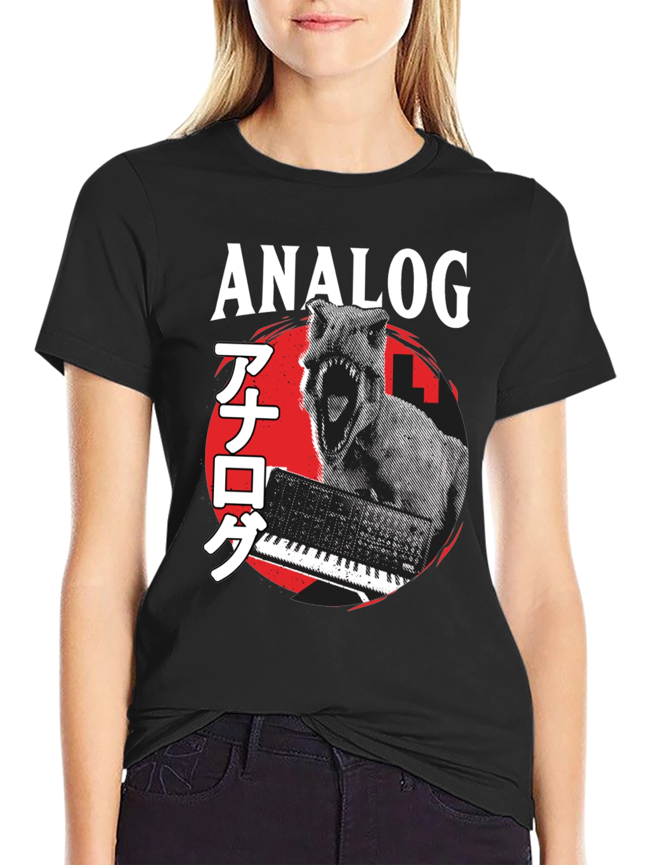 Analog Synth Dinosaur T-Shirt - Music Producer Tee