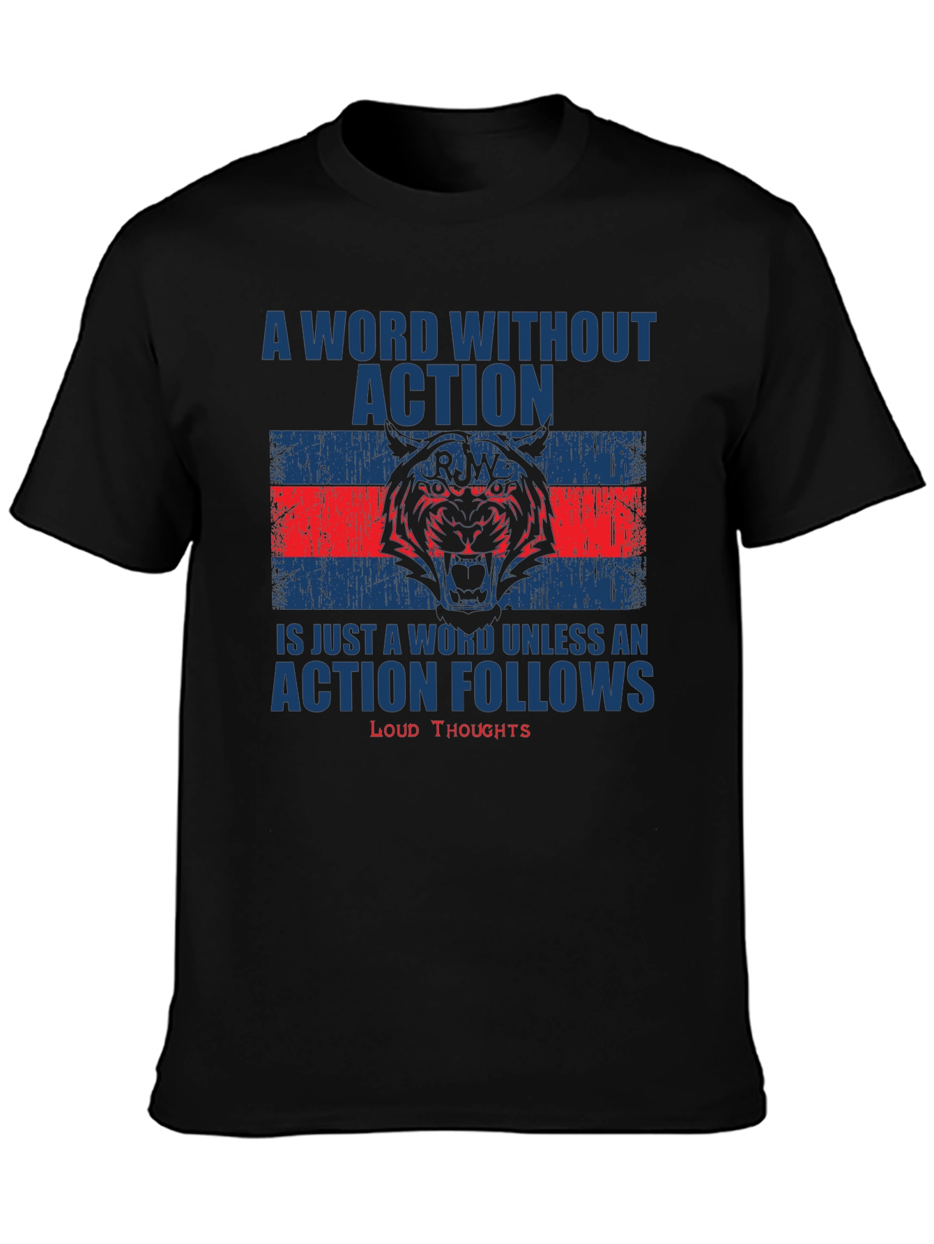 Motivational Action T-Shirt: Loud Thoughts