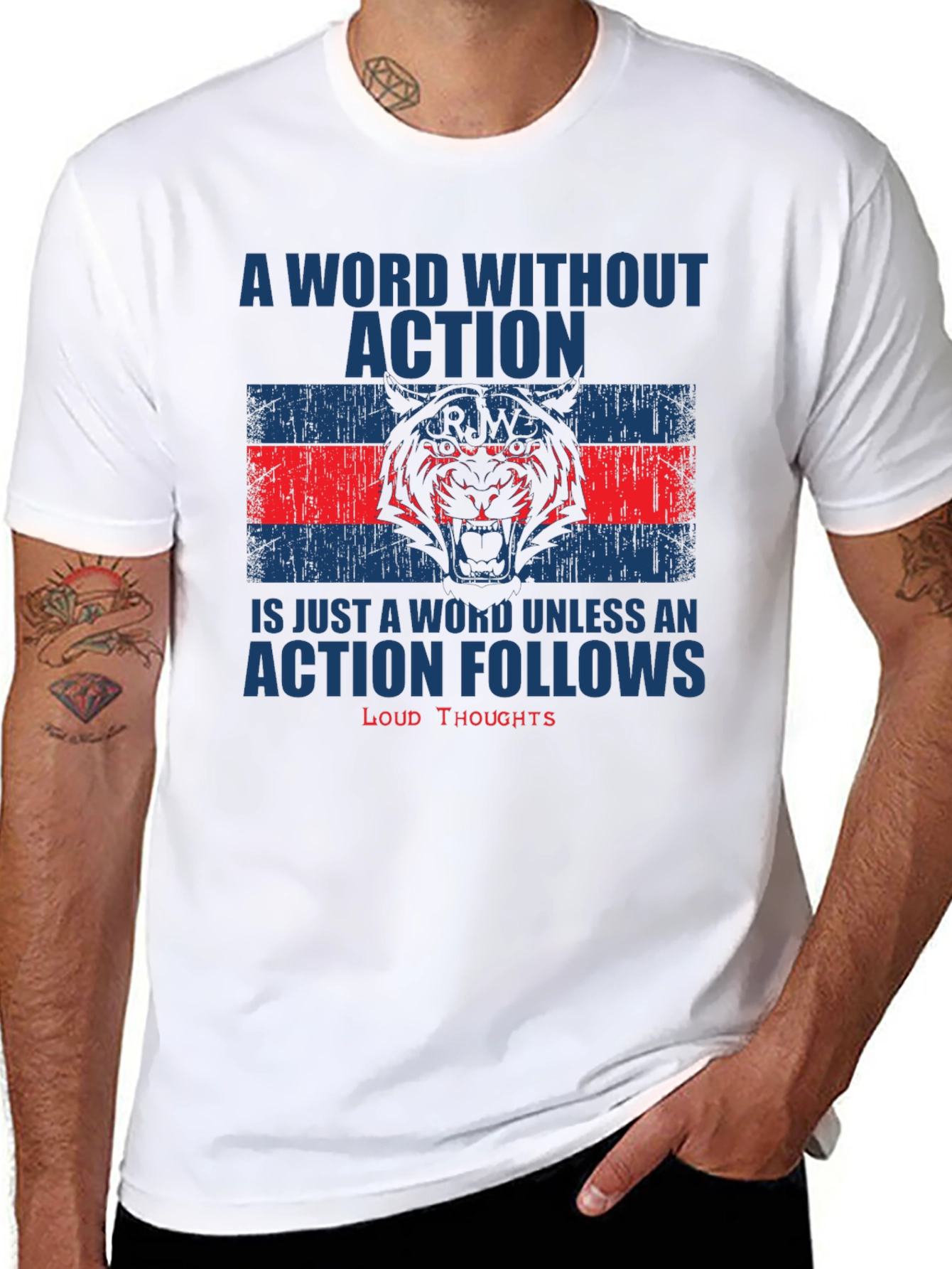 Motivational Action T-Shirt: Loud Thoughts
