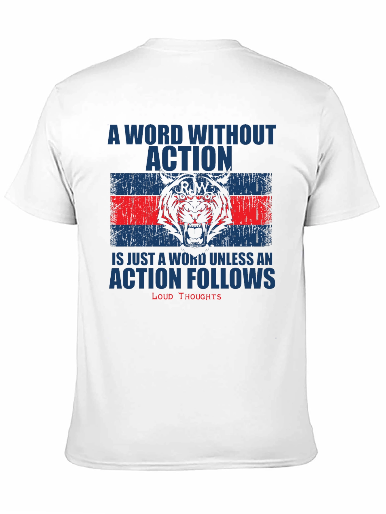 Motivational Action T-Shirt: Loud Thoughts