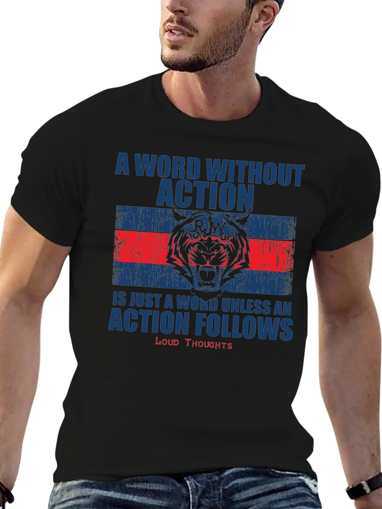 Motivational Action T-Shirt: Loud Thoughts