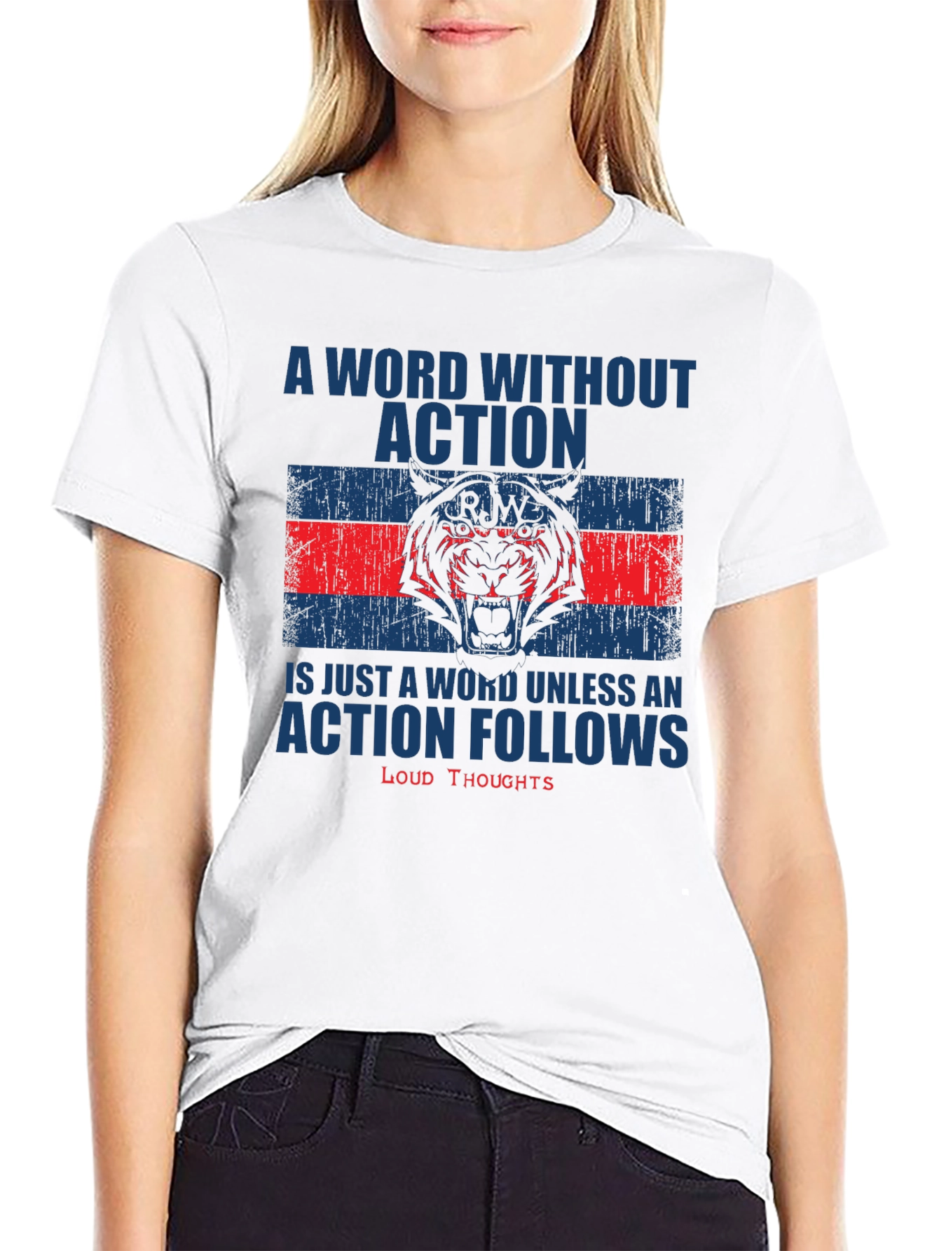 Motivational Action T-Shirt: Loud Thoughts