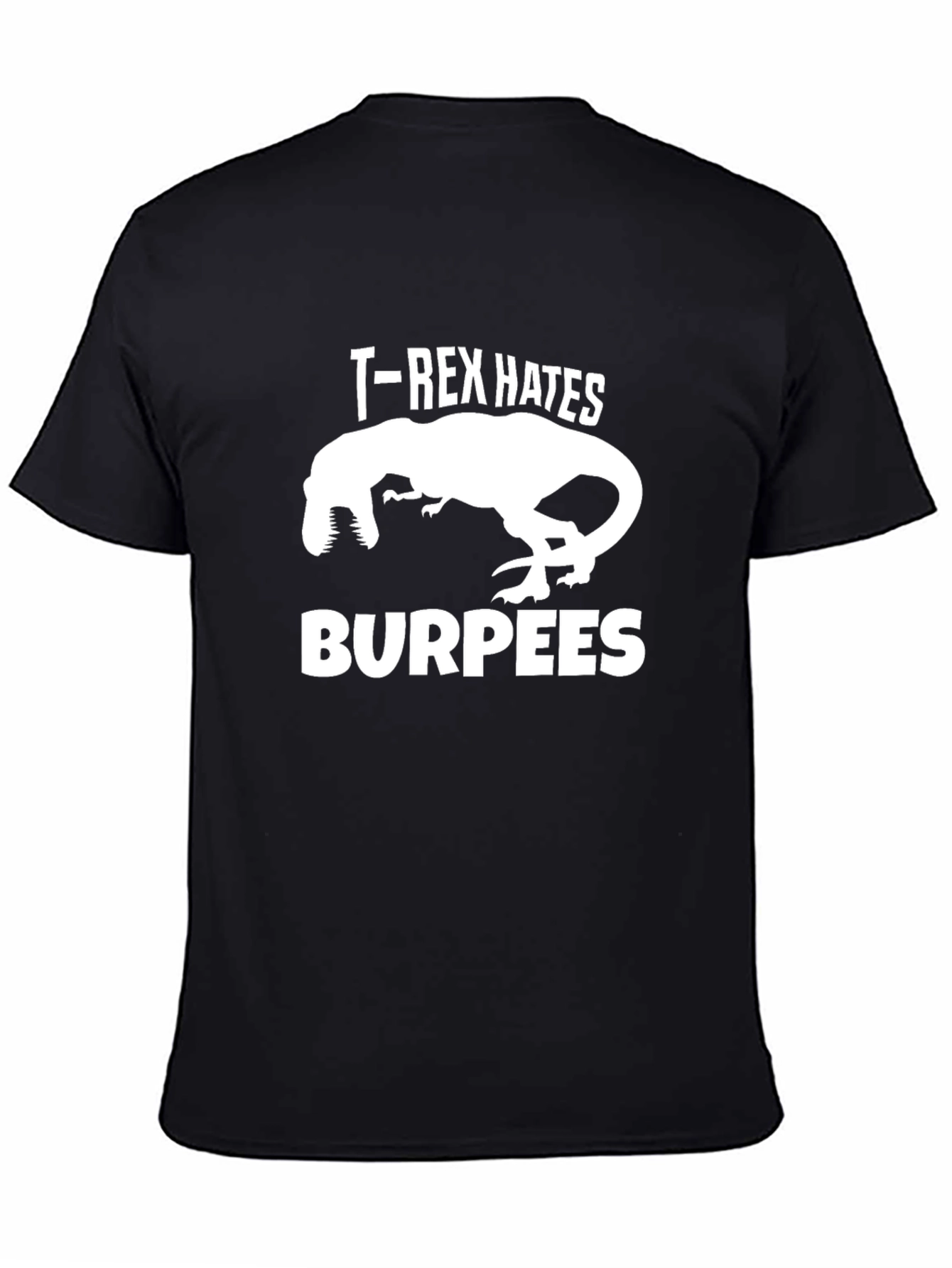 T-Rex Hates Burpees Funny Workout Shirt