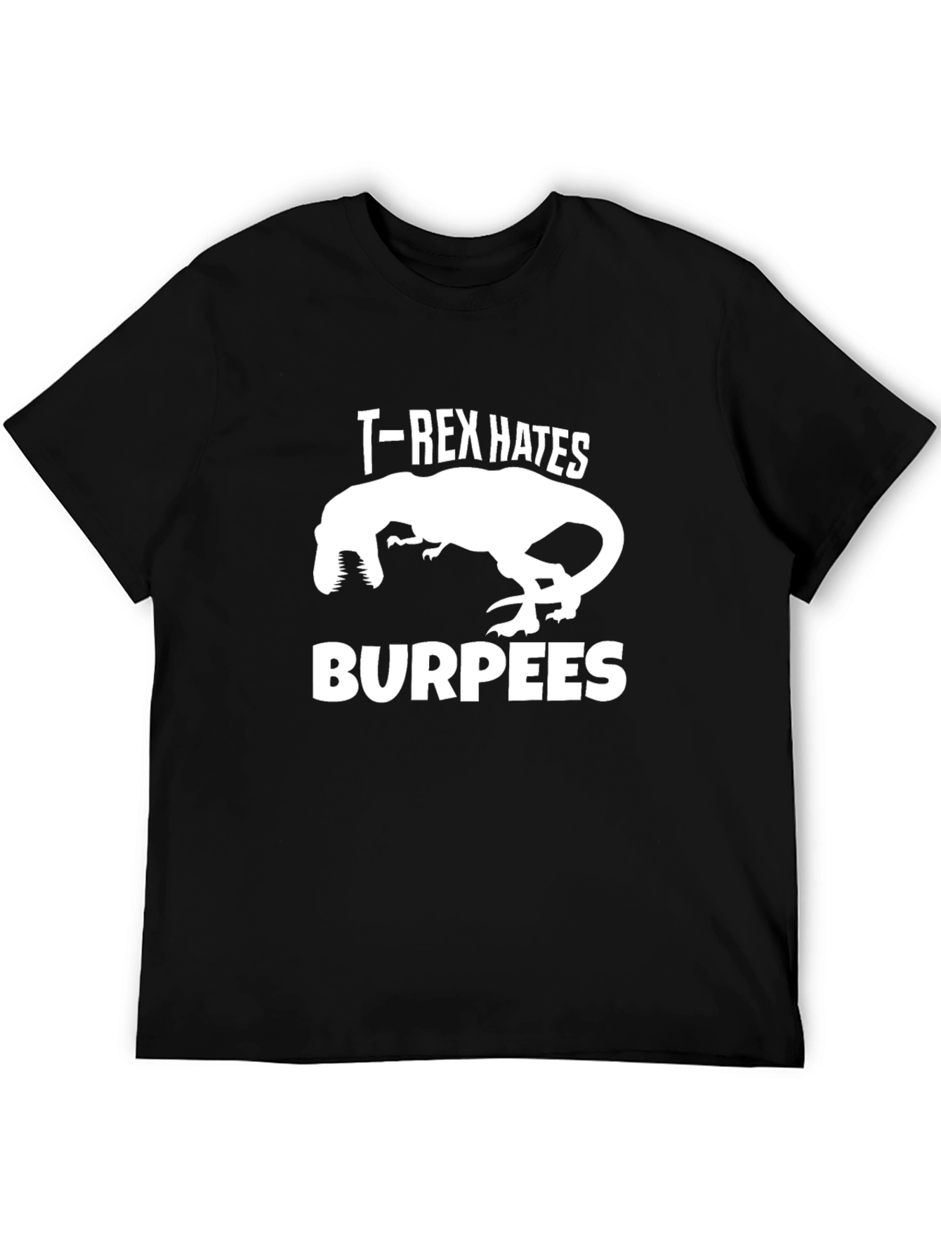 T-Rex Hates Burpees Funny Workout Shirt