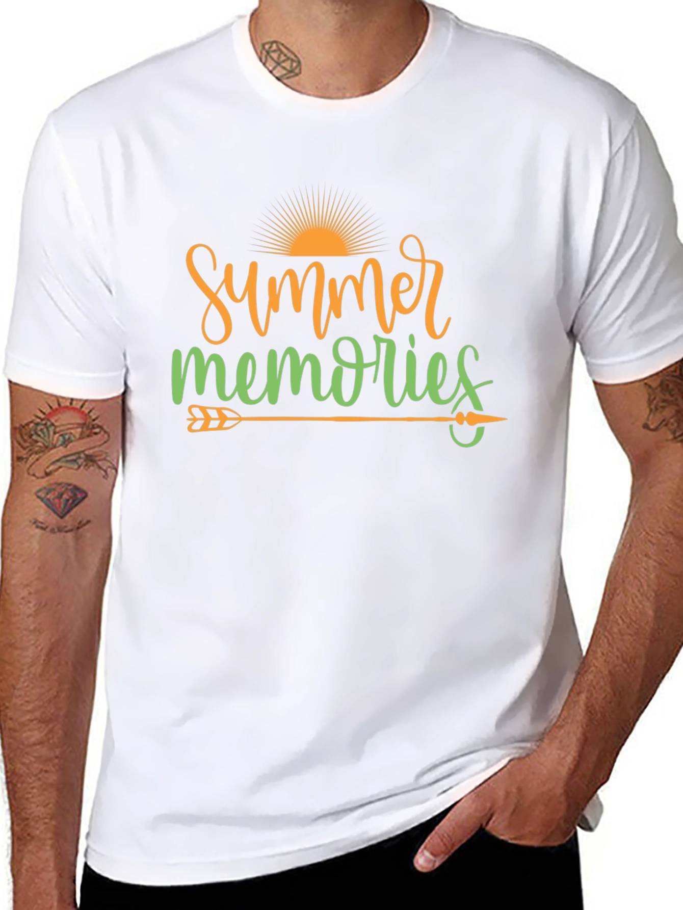 Summer Memories Graphic Tee - Trendy Casual Shirt