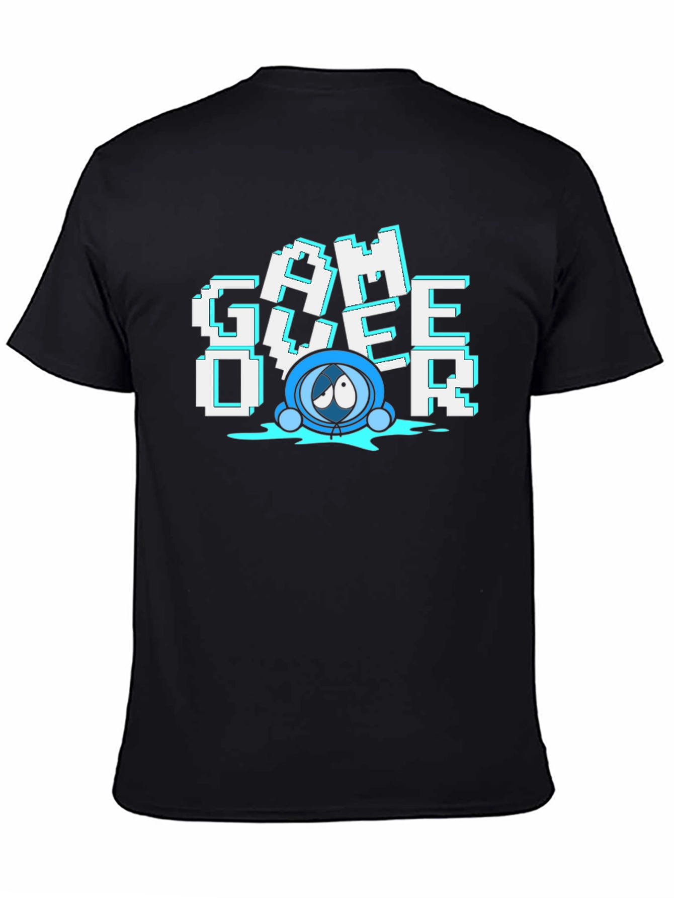 Game Over T-Shirt - Pixelated Design Soft Cotton