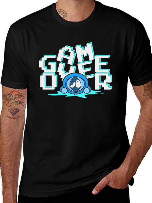 Game Over T-Shirt - Pixelated Design Soft Cotton
