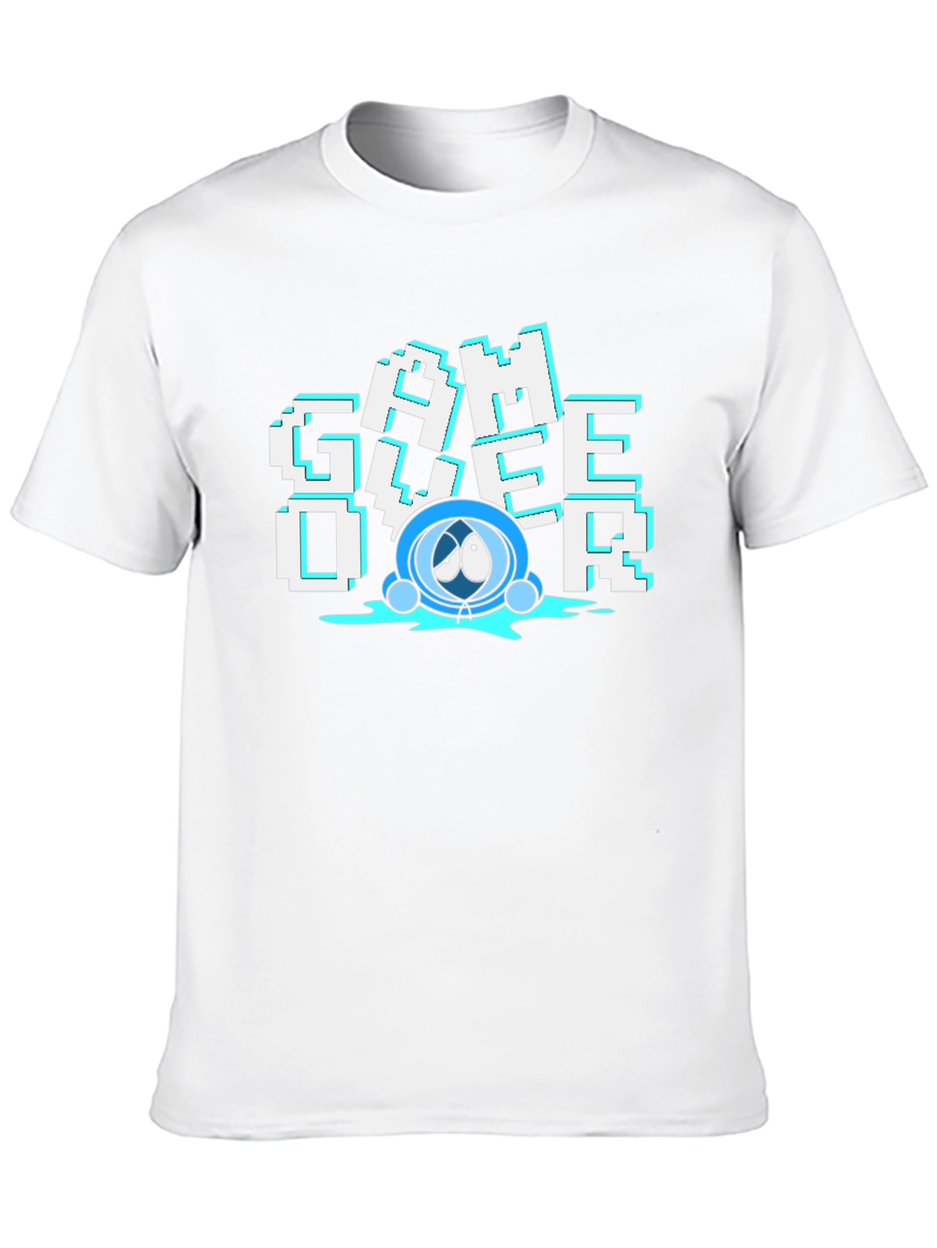 Game Over T-Shirt - Pixelated Design Soft Cotton
