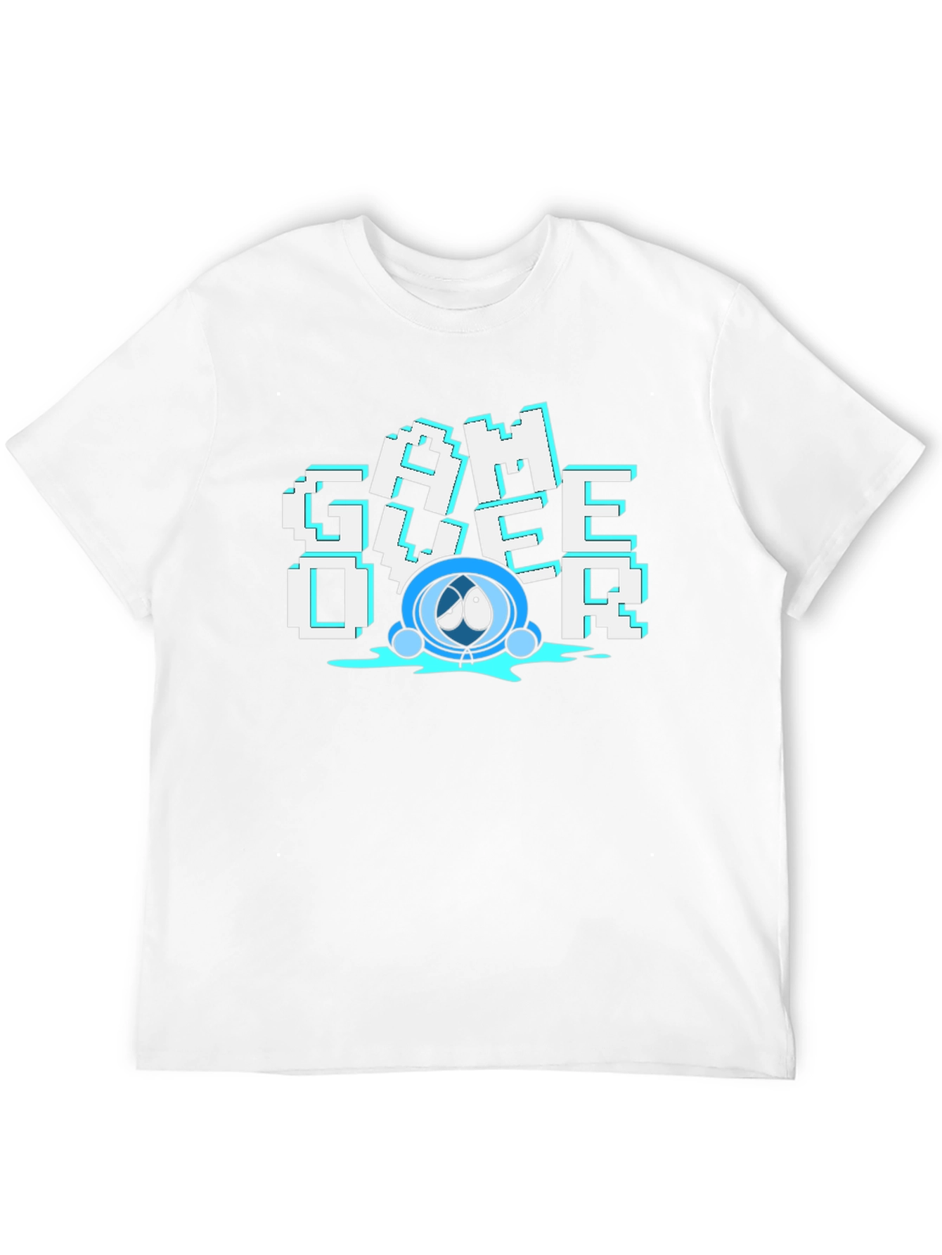 Game Over T-Shirt - Pixelated Design Soft Cotton