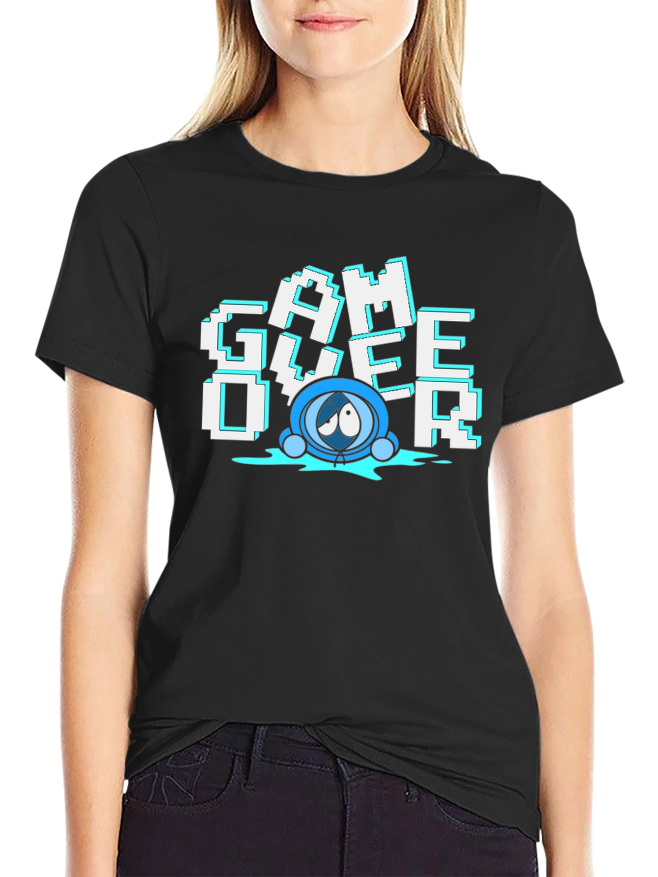 Game Over T-Shirt - Pixelated Design Soft Cotton