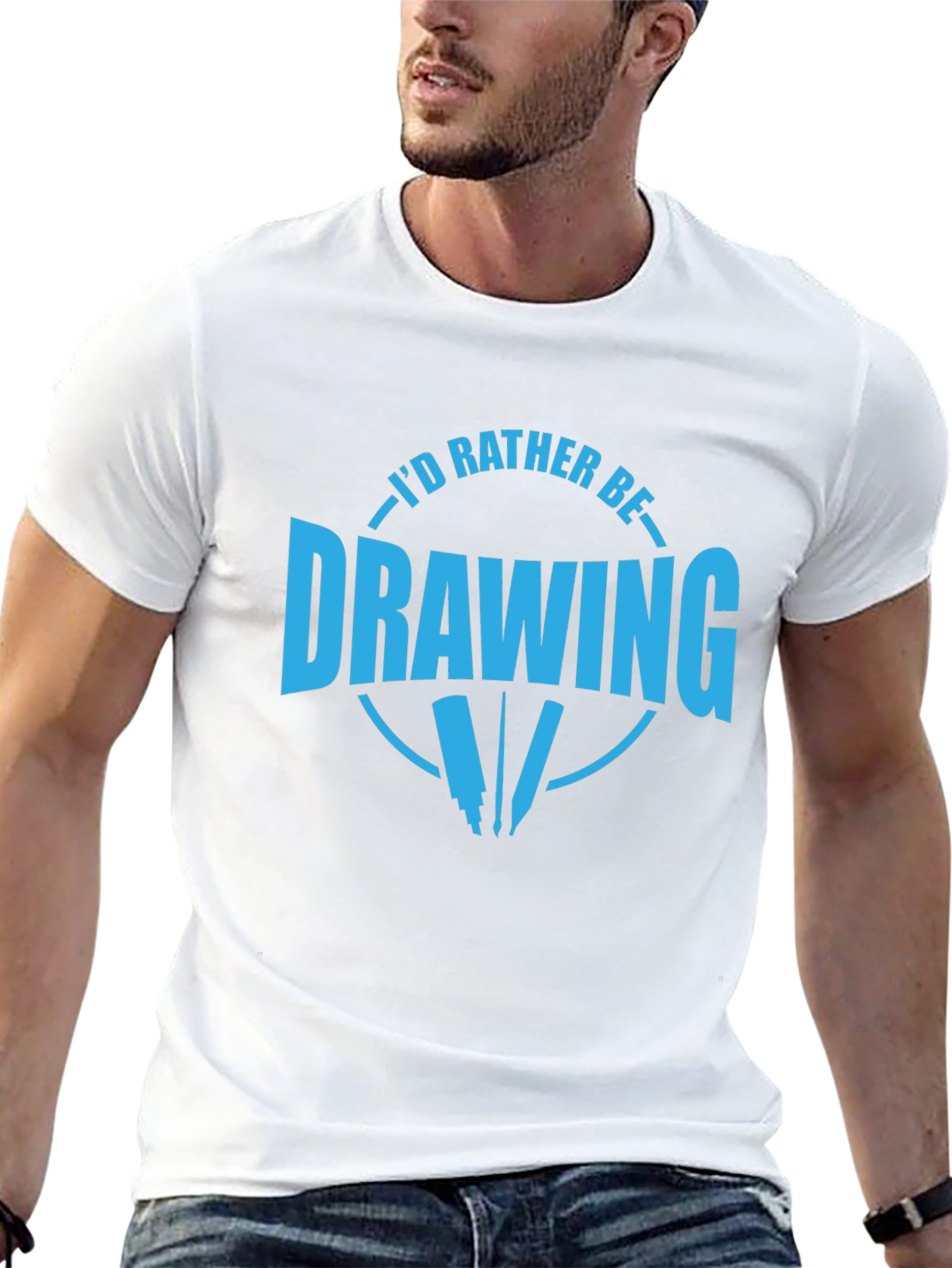 Id Rather Be Drawing T-Shirt