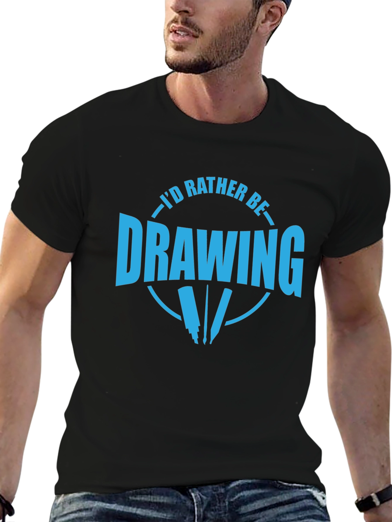 Id Rather Be Drawing T-Shirt