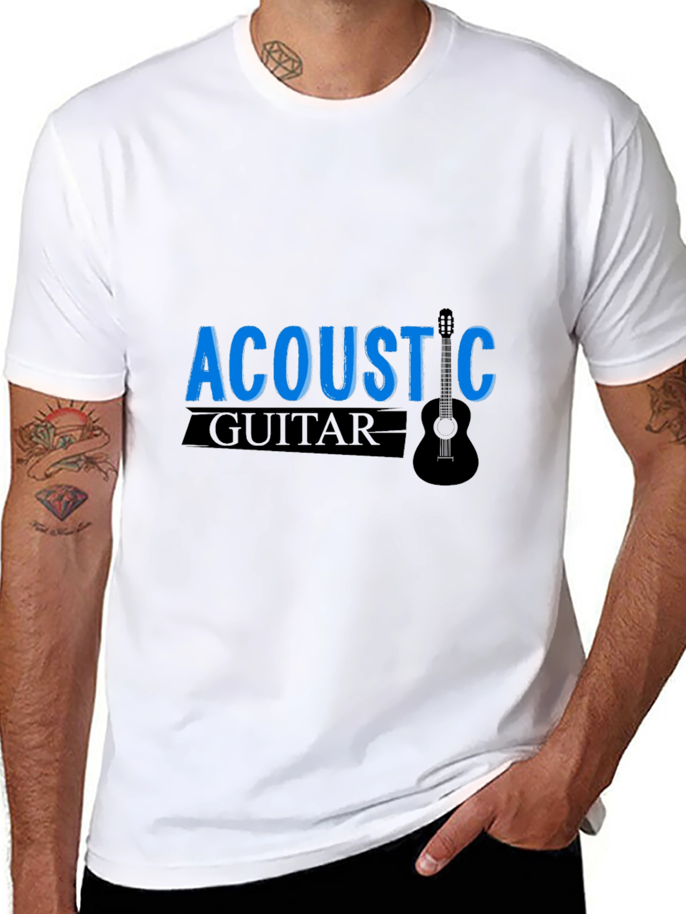 Acoustic Guitar Graphic T-Shirt