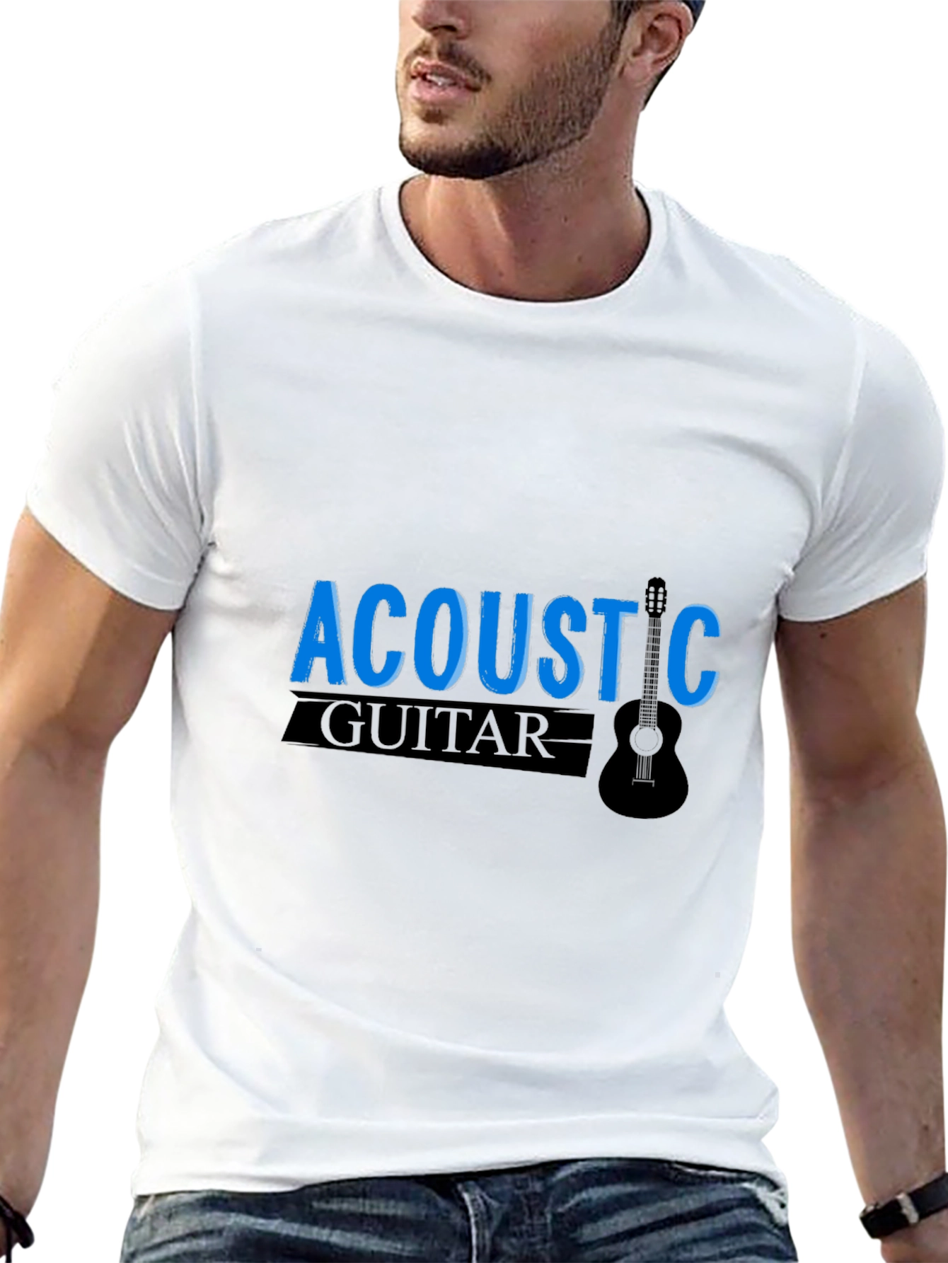Acoustic Guitar Graphic T-Shirt