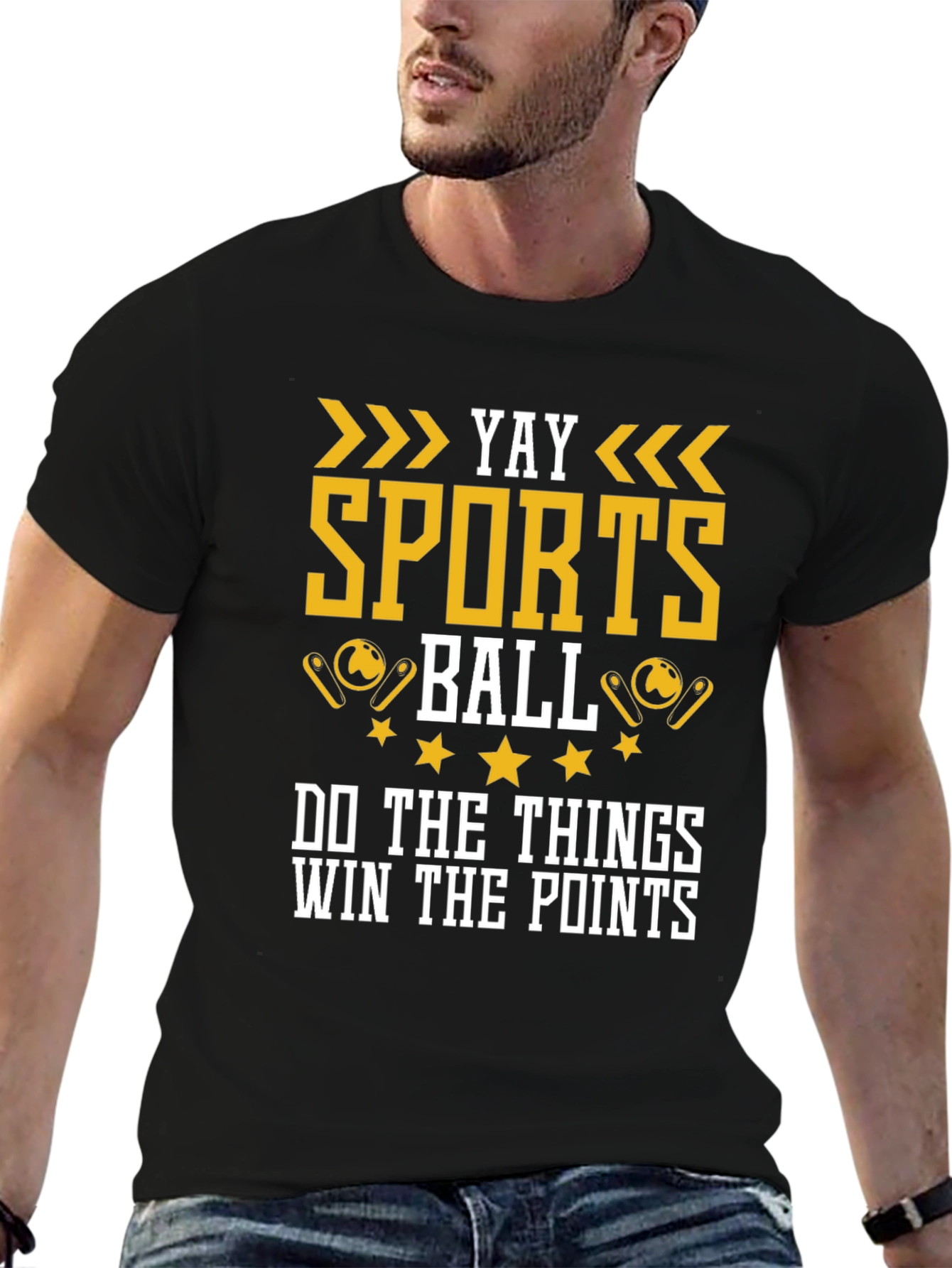 Yay Sports Ball Graphic T-Shirt