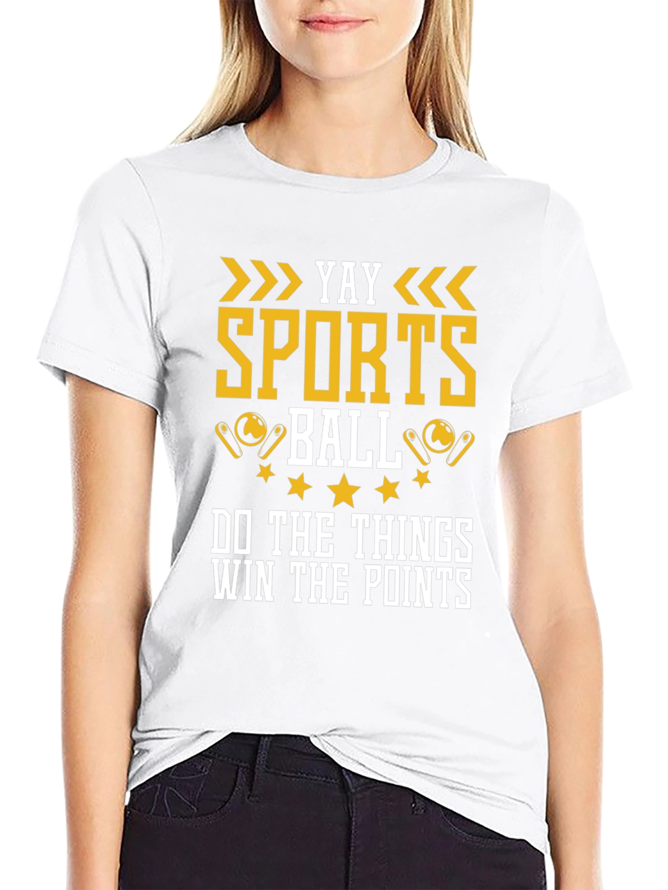 Yay Sports Ball Graphic T-Shirt