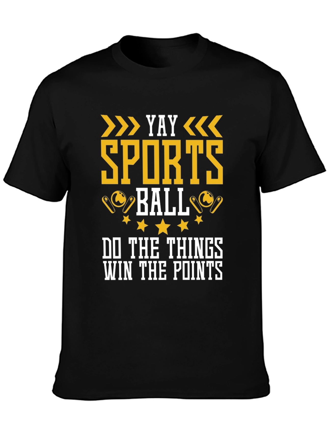 Yay Sports Ball Graphic T-Shirt