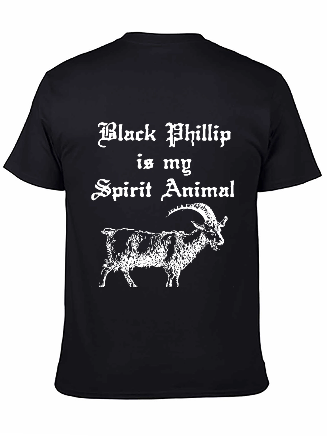 Black Phillip Spirit Animal T-Shirt - Goat Graphic Tee