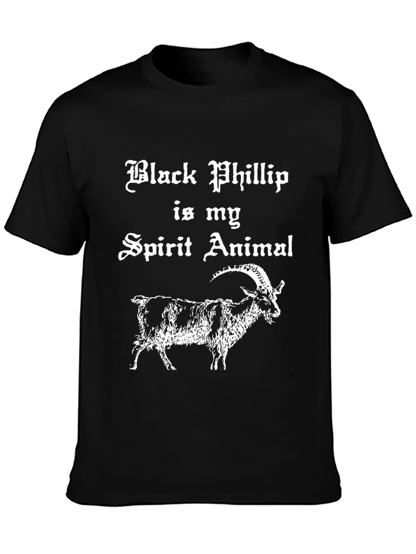 Black Phillip Spirit Animal T-Shirt - Goat Graphic Tee