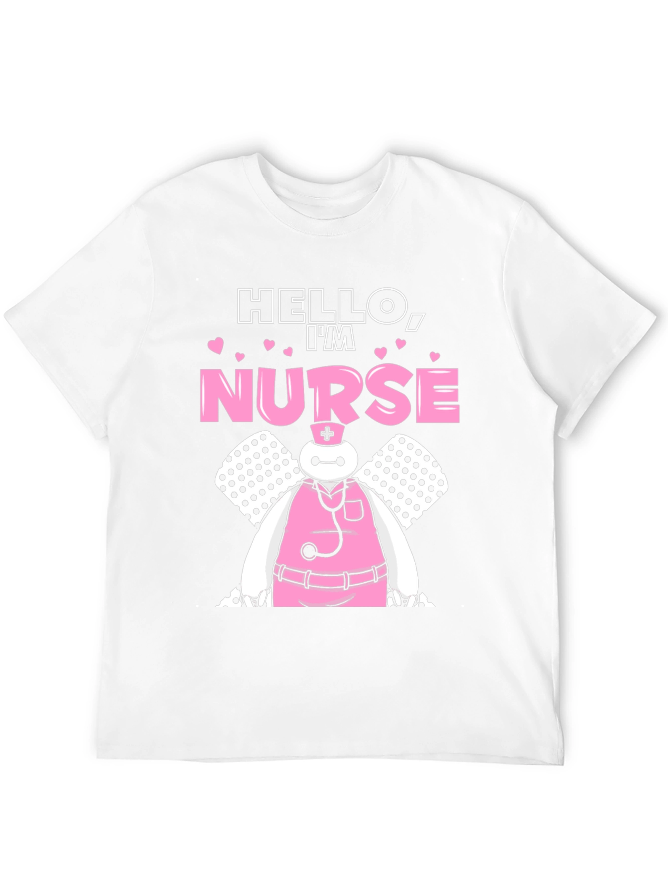 Hello Im Nurse Funny Cartoon T-Shirt
