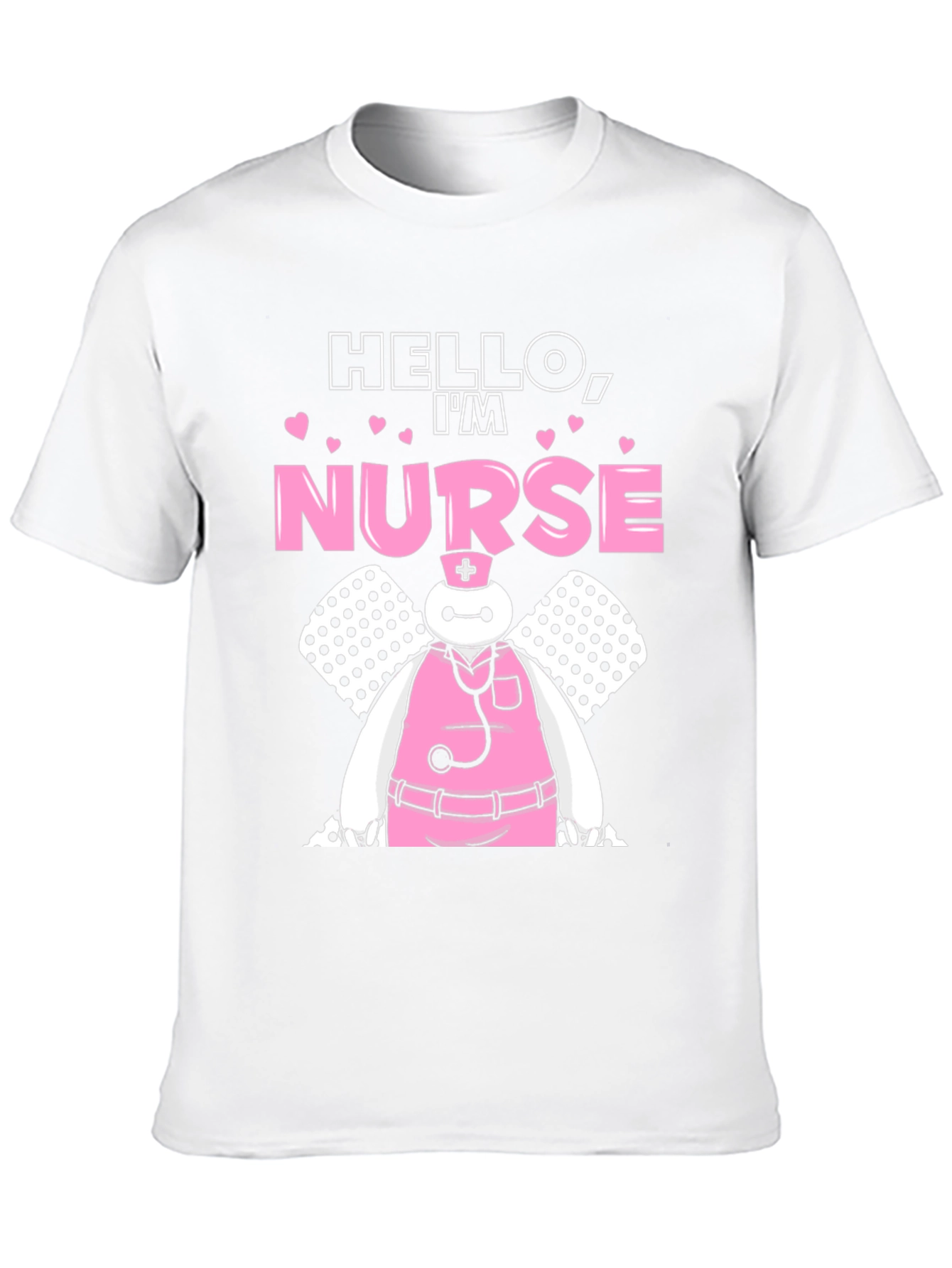 Hello Im Nurse Funny Cartoon T-Shirt