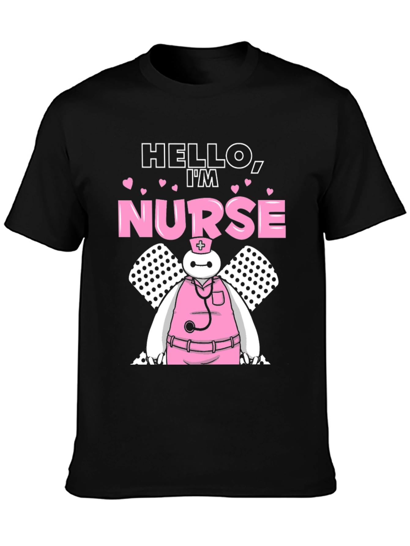 Hello Im Nurse Funny Cartoon T-Shirt