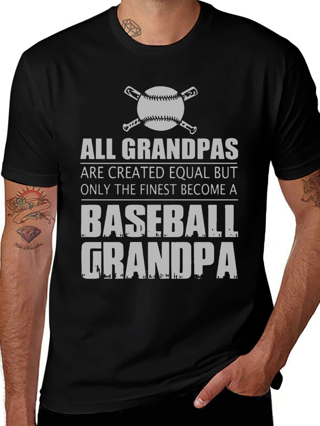 Baseball Grandpa T-Shirt - Perfect Gift for Grandpas!