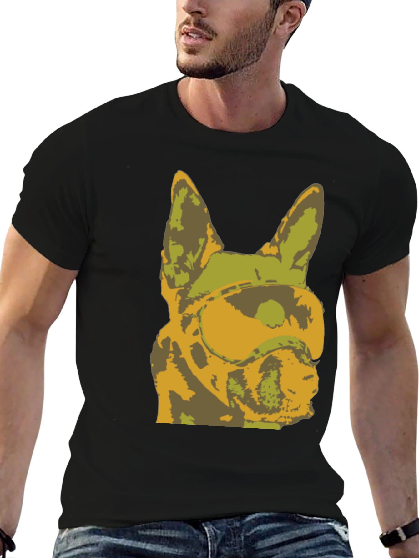 Dog Graphic Tee - Unique Bulldog Design