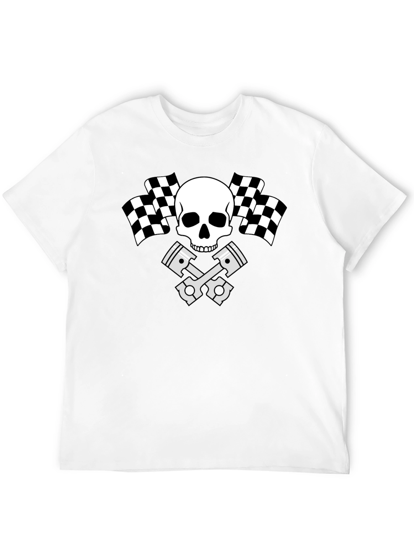 Skull Racing Piston T-Shirt