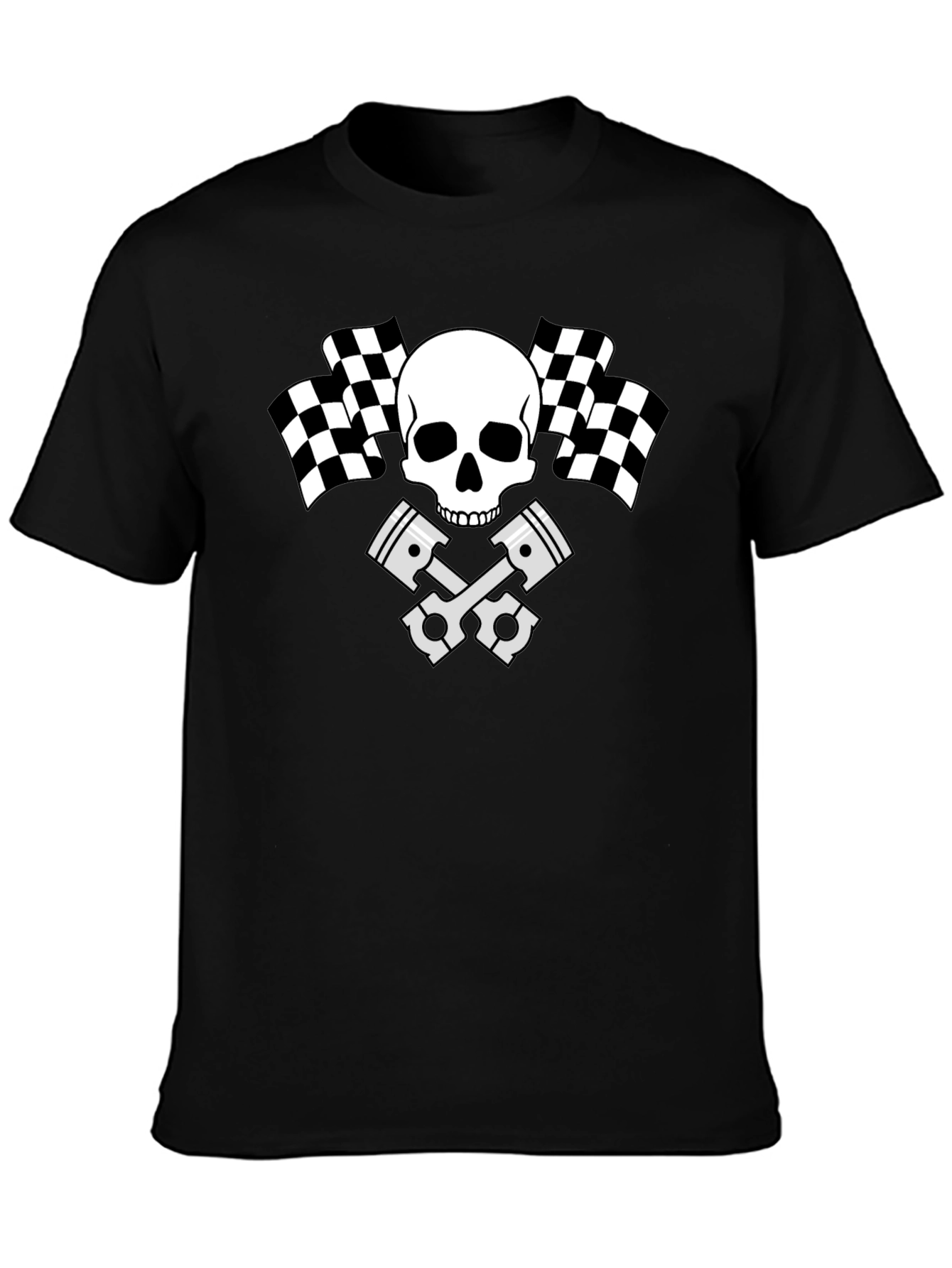 Skull Racing Piston T-Shirt