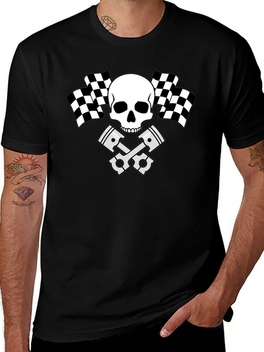Skull Racing Piston T-Shirt