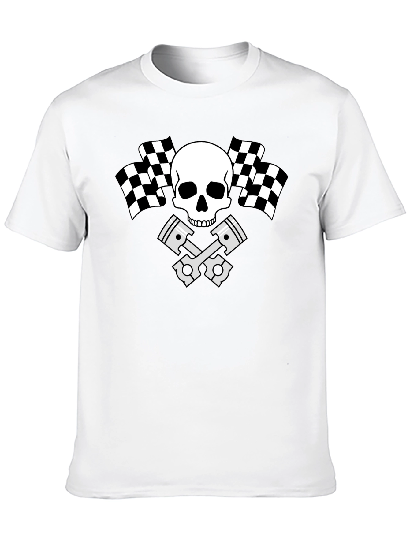 Skull Racing Piston T-Shirt
