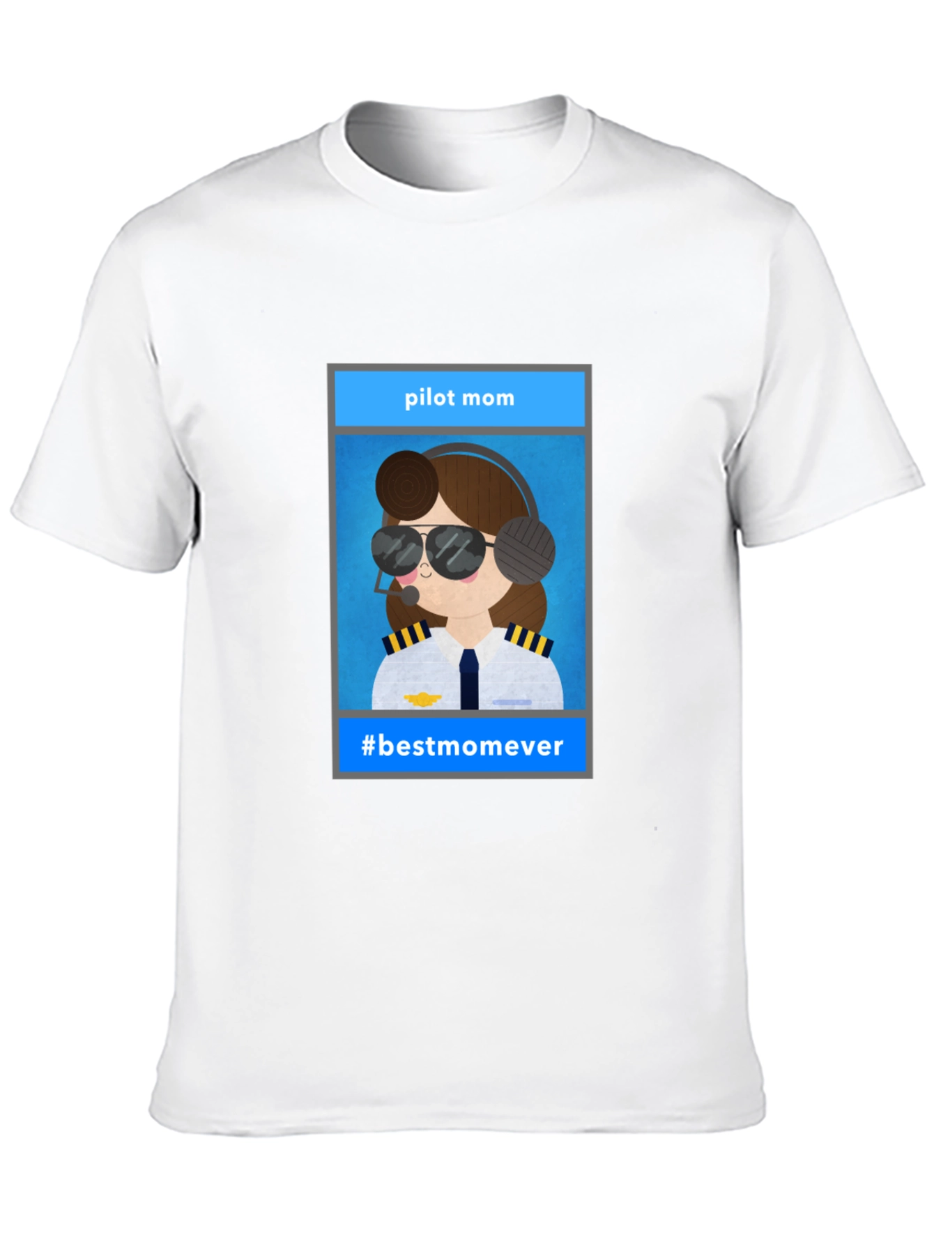 Pilot Mom Graphic Tee - #bestmomever