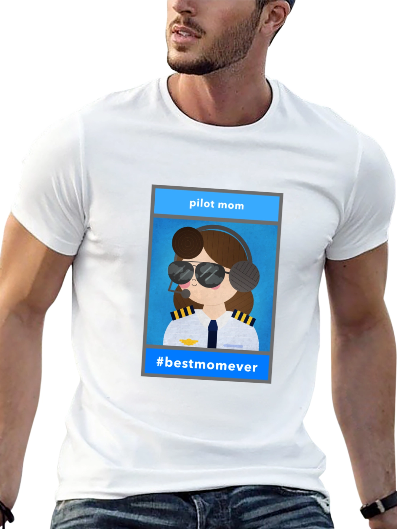 Pilot Mom Graphic Tee - #bestmomever