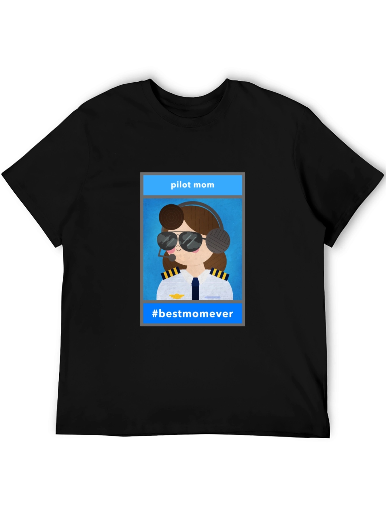 Pilot Mom Graphic Tee - #bestmomever