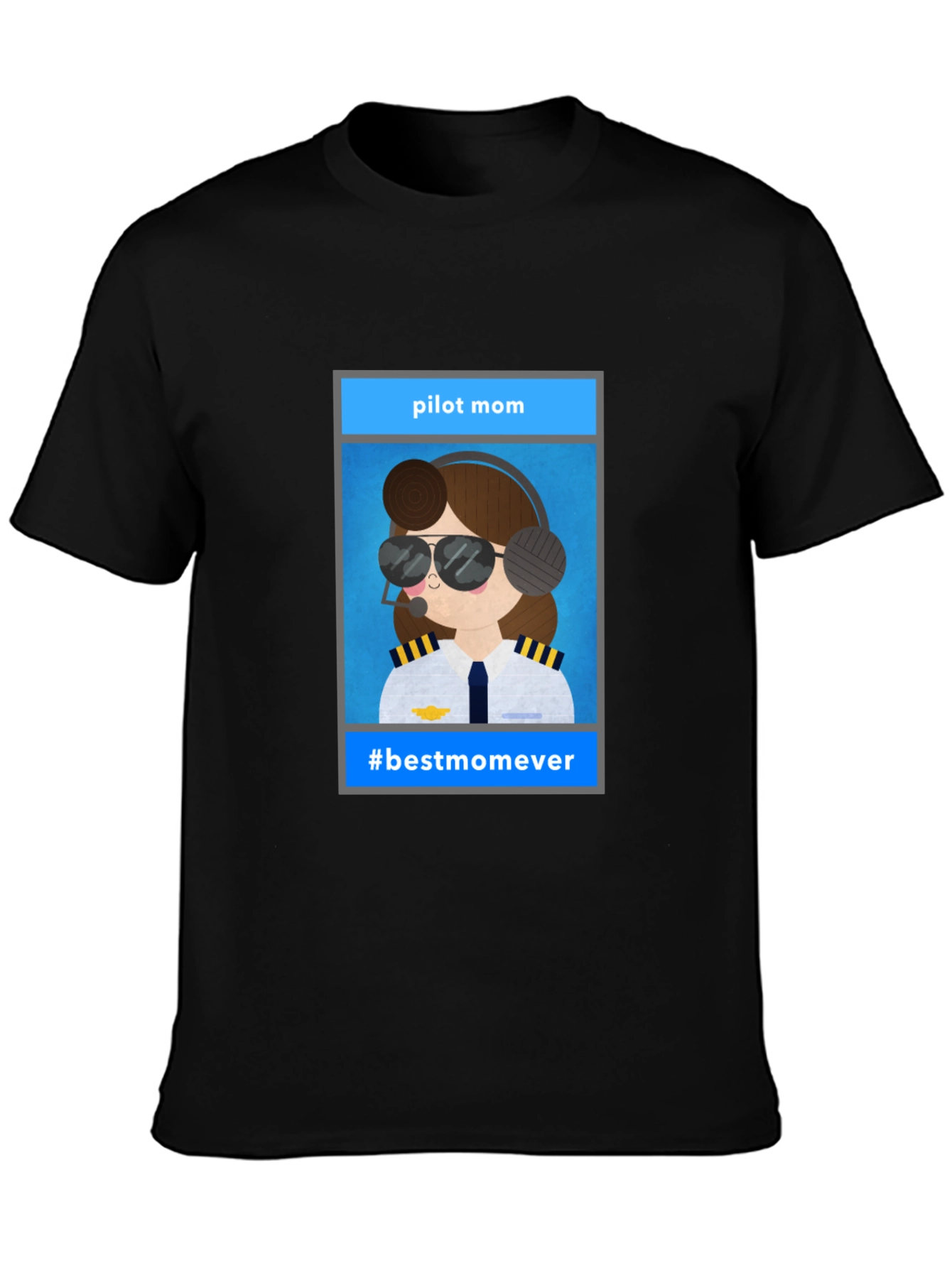 Pilot Mom Graphic Tee - #bestmomever