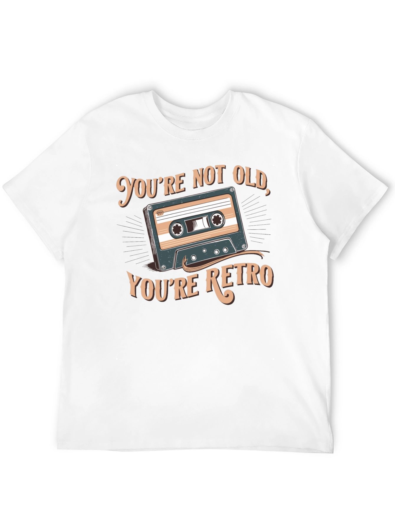 Retro Cassette Graphic T-Shirt - Youre Not Old
