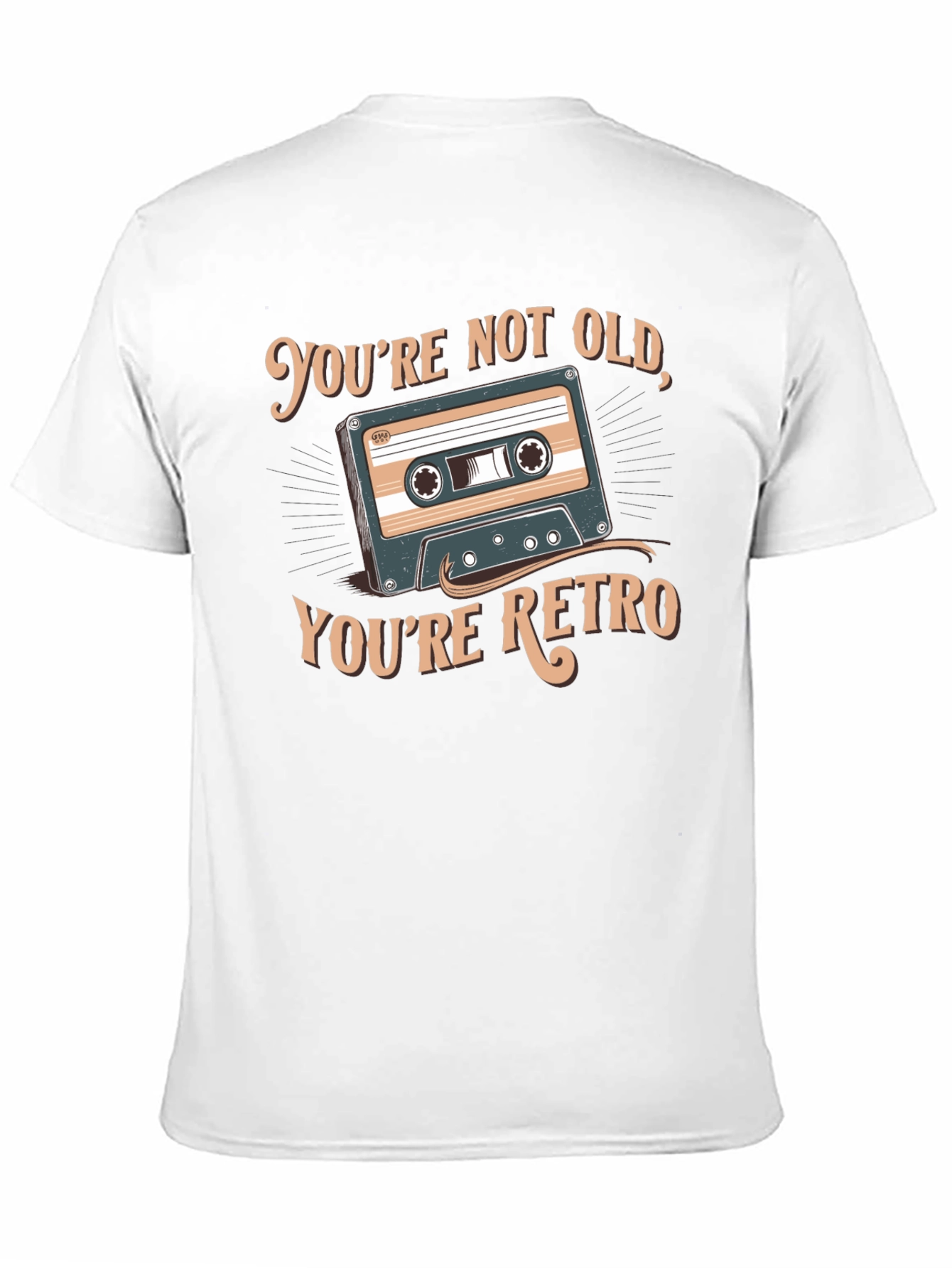 Retro Cassette Graphic T-Shirt - Youre Not Old