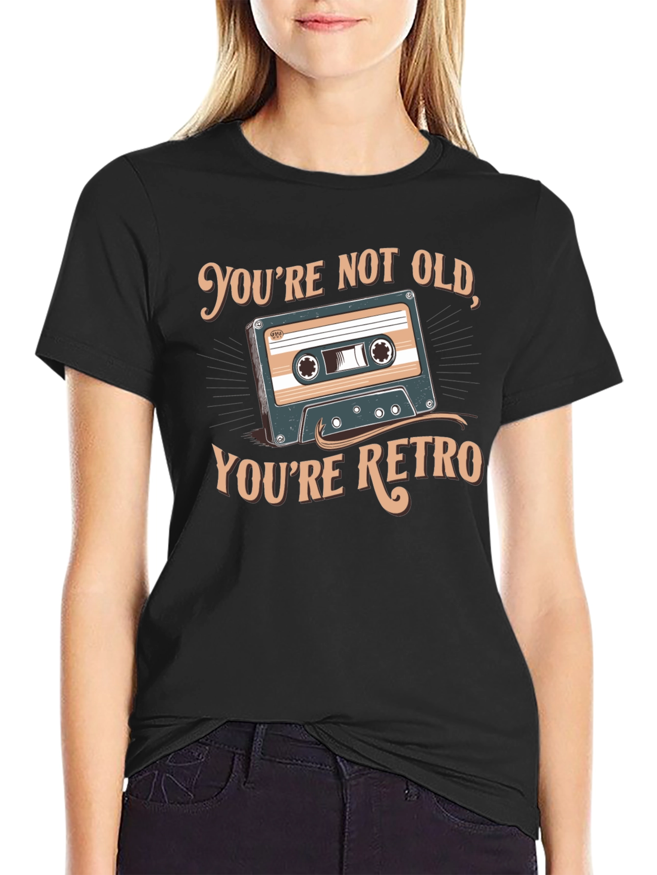 Retro Cassette Graphic T-Shirt - Youre Not Old