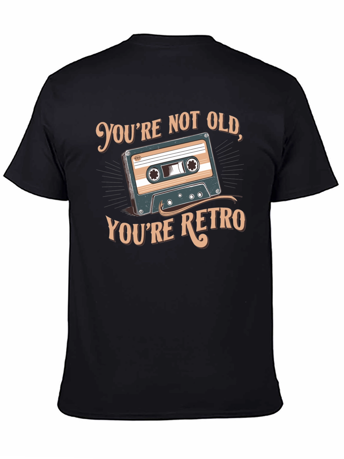 Retro Cassette Graphic T-Shirt - Youre Not Old