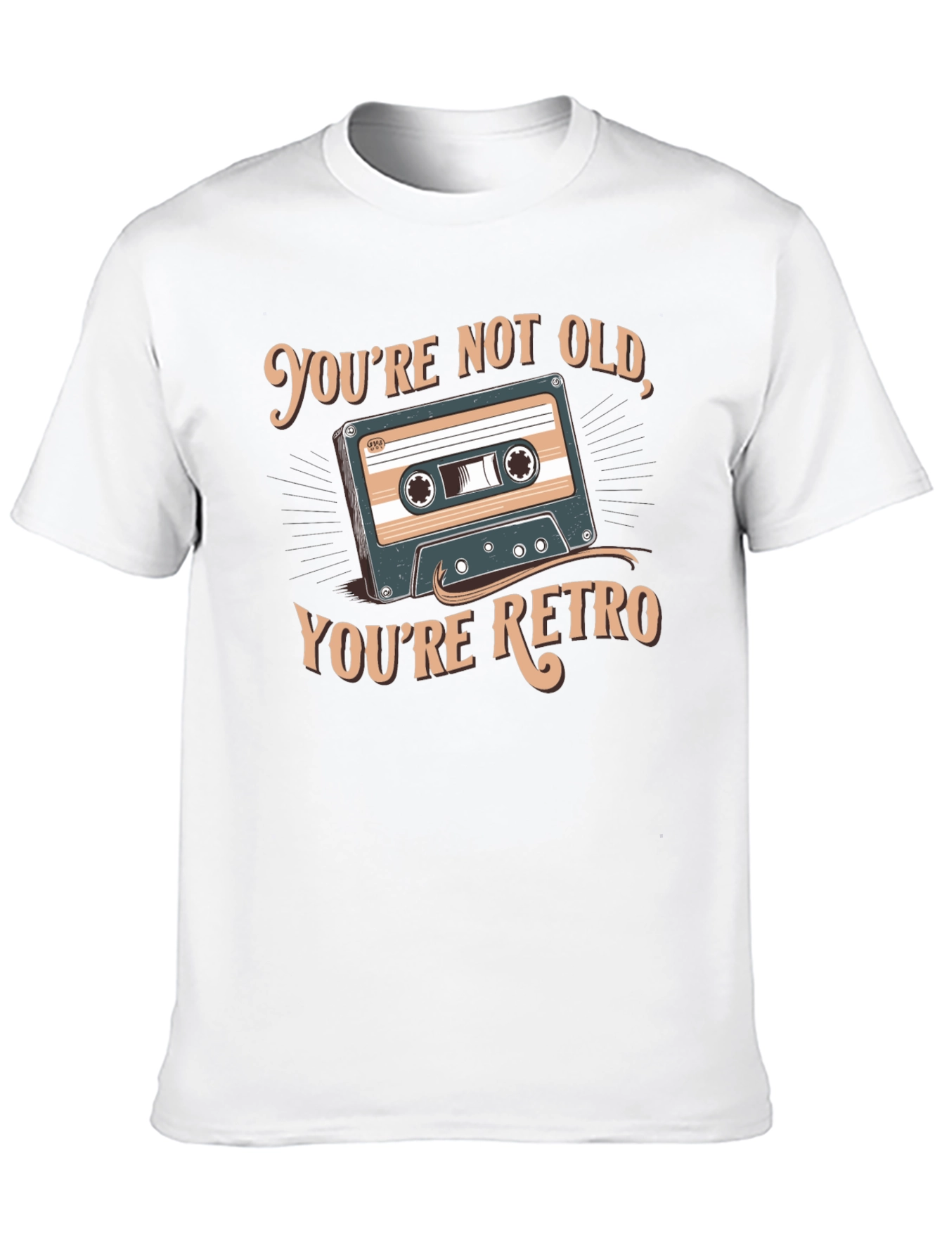 Retro Cassette Graphic T-Shirt - Youre Not Old